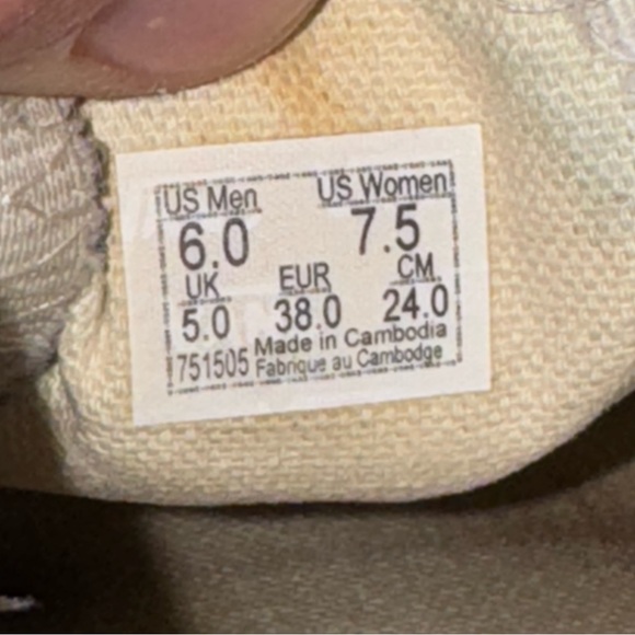 Vans Classic Slip On Checkerboard Shoes Men 6 Women 7.5 Blue White Check Sneaker - Picture 10 of 10